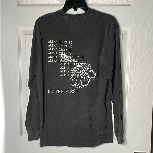 Comfort Colors Tops - Alpha delta Pi sorority comfort colors Long Sleeve T-shirt